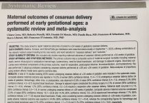 Mẹ khi sinh mổ được thực hiện ở tuổi thai sớm