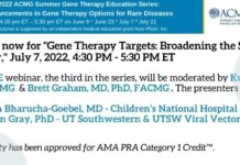 Hội thảo trực tuyến quốc tế với chủ đề: “Gene therapy targets: Broadening the Scope of therapy”