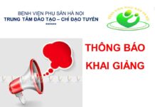 Lịch khai giảng các khóa đào tạo tại Bệnh viện Phụ Sản Hà Nội năm 2023