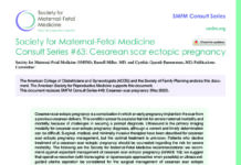Thông báo khuyến cáo về điều trị thai bám sẹo mổ lấy thai: cập nhật SMFM 9/2022