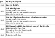 HỘI THẢO KHOA HỌC ” TỪ BẰNG CHỨNG ĐẾN THỰC HÀNH LÂM SÀNG TRONG ĐIỀU TRỊ DỌA SẨY THAI & SẨY THAI LIÊN TIẾP”