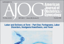 Số đặc biệt của AJOG: “Chuyển dạ và sinh con đủ tháng – Phần thứ nhất: Siêu âm, Rối loạn chuyển dạ, Giảm đau/Gây mê và Sốt”