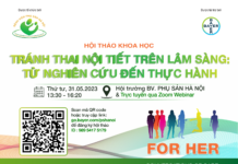 HỘI THẢO CHUYÊN ĐỀ”TRÁNH THAI NỘI TIẾT TRÊN LÂM SÀNG: TỪ NGHIÊN CỨU ĐẾN THỰC HÀNH”