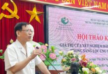 HỘI THẢO “GIÁ TRỊ CỦA XÉT NGHIỆM ĐẦU TAY ĐƠN LẺ HPV DNA TRONG SÀNG LỌC UNG THƯ CỔ TỬ CUNG “